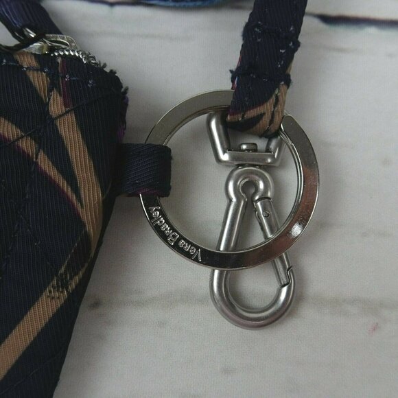 Vera Bradley MAYFAIR in BLOOM Zip ID Card Case & Lanyard Holder Water Repellant - Picture 7 of 12